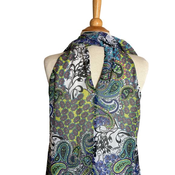 Sao Paulo Dress 4‎ paisley floral lined Boho Mod Look Softgirl Fairy Resort - Picture 5 of 9